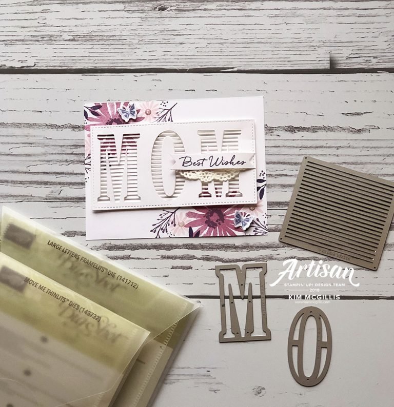 The Peek Through Technique featuring Stampin’up!’s Move Me Thinlits Dies