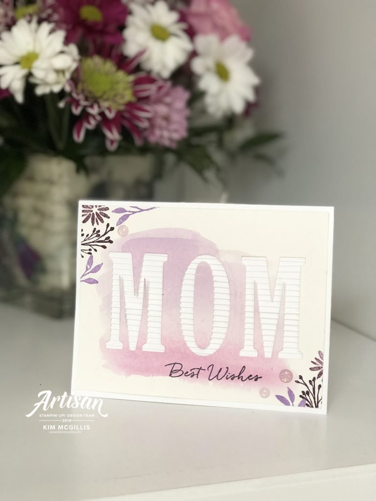 Watercoloring Peek Through Card