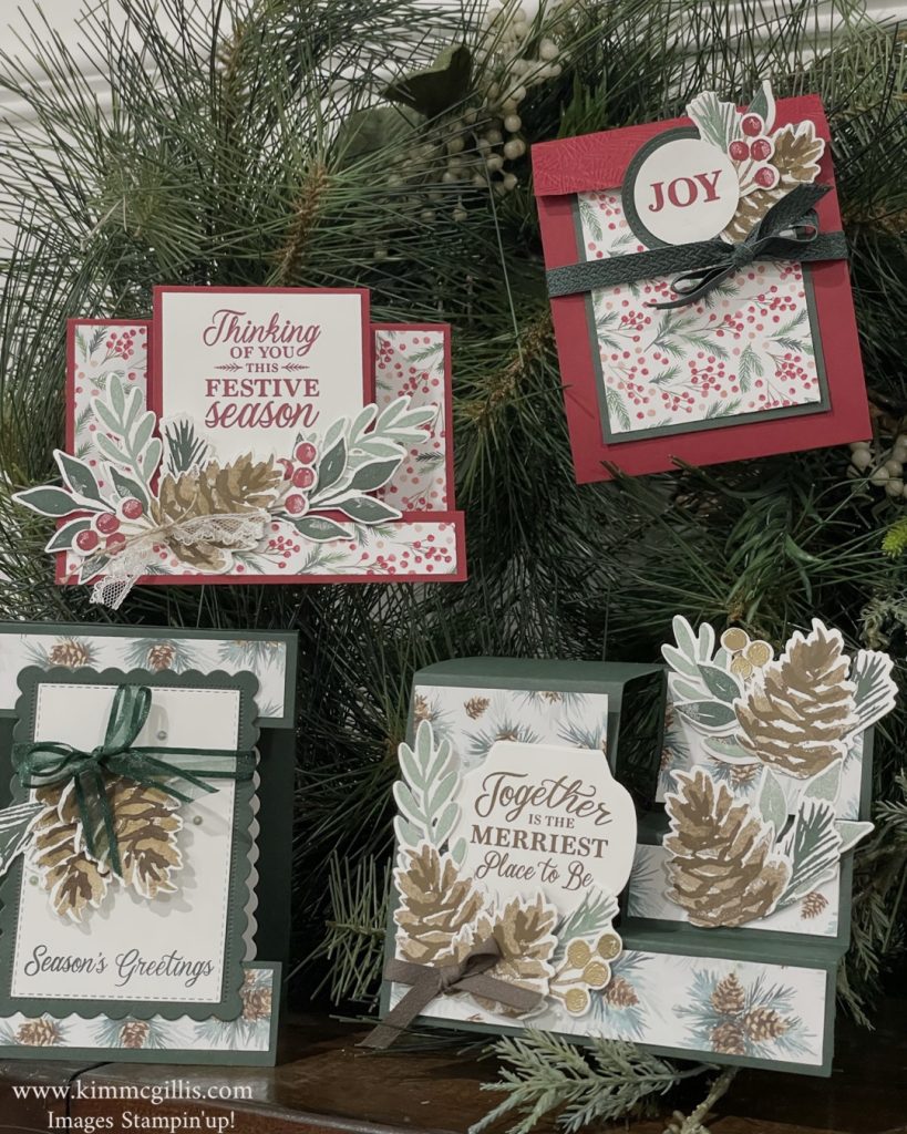 Fun Fold Christmas cards - Kim McGillis