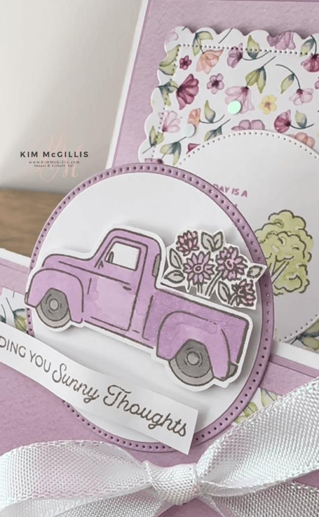 Stampin'up's Delightful Floral Designer Series Paper with the Trucking ...