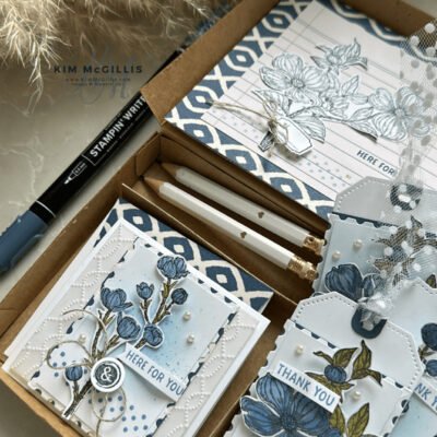 Stampin’up!’s Detailed Dogwood Tag And Mini Card Box