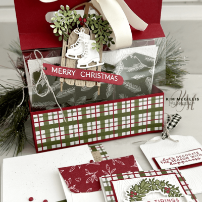 Christmas In July Day 5 Sophisticated Sled Stationery Card Holder