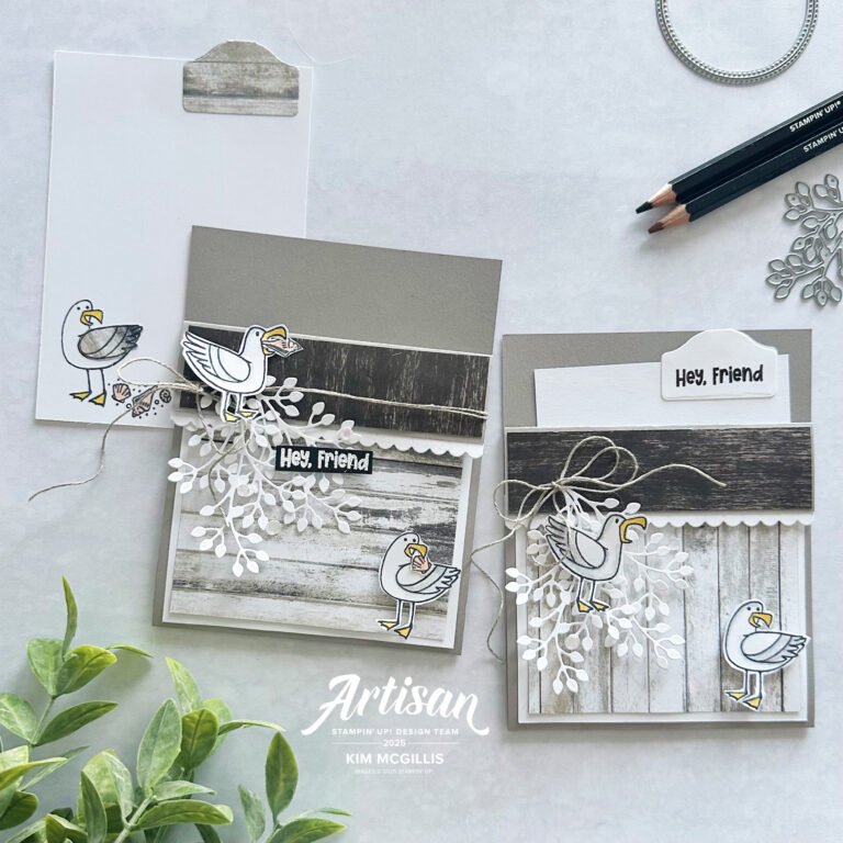 Watercoloring With The Friendly Seagulls Stamp