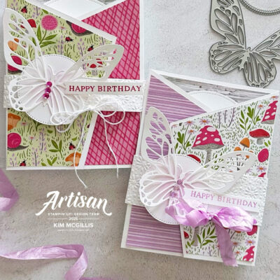 Stampin’up! Beautiful Butterflies Fun Fold Card