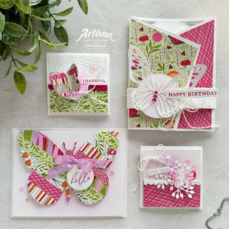 Mini Cards Featuring The Beautiful Butterflies Bundle