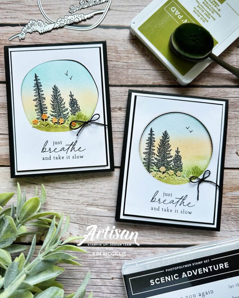 An Ombre Card Featuring the Scenic Adventure Bundle