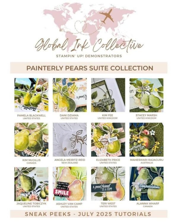 JULY 2025 GLOBAL INK COLLECTIVE FEATURING PAINTERLY PEARS