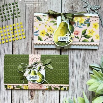 Painterly Pears Fun Fold Card