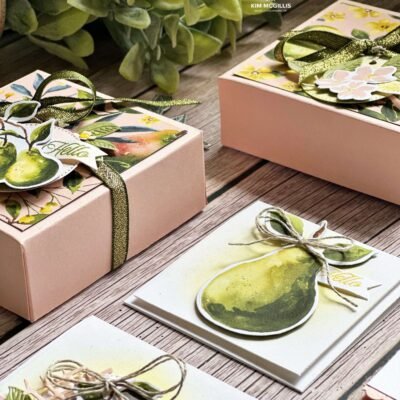Stampin’ Up!’s Painterly Pears Box For Mini Cards