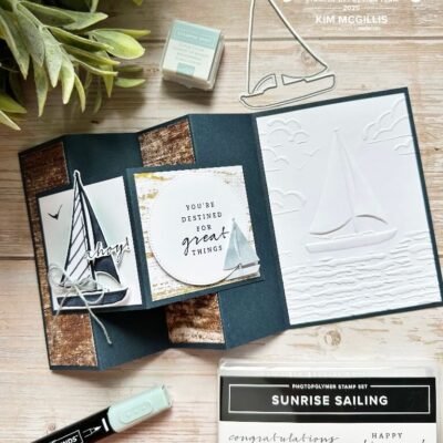 Sunrise Sailing Fun Fold Card