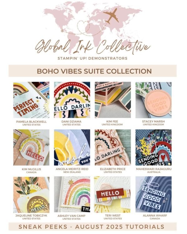 August 2025 Global Ink Collective Featuring Boho Vibes