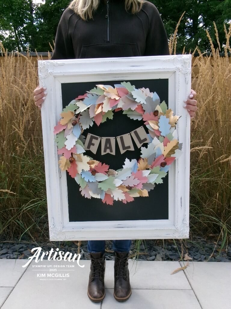 A DIY Wreath with Stampin’ Up!’s Harvest Home Garland