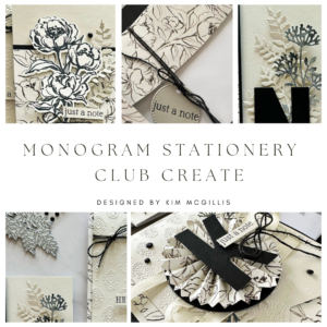Monogram Stationery Club Create