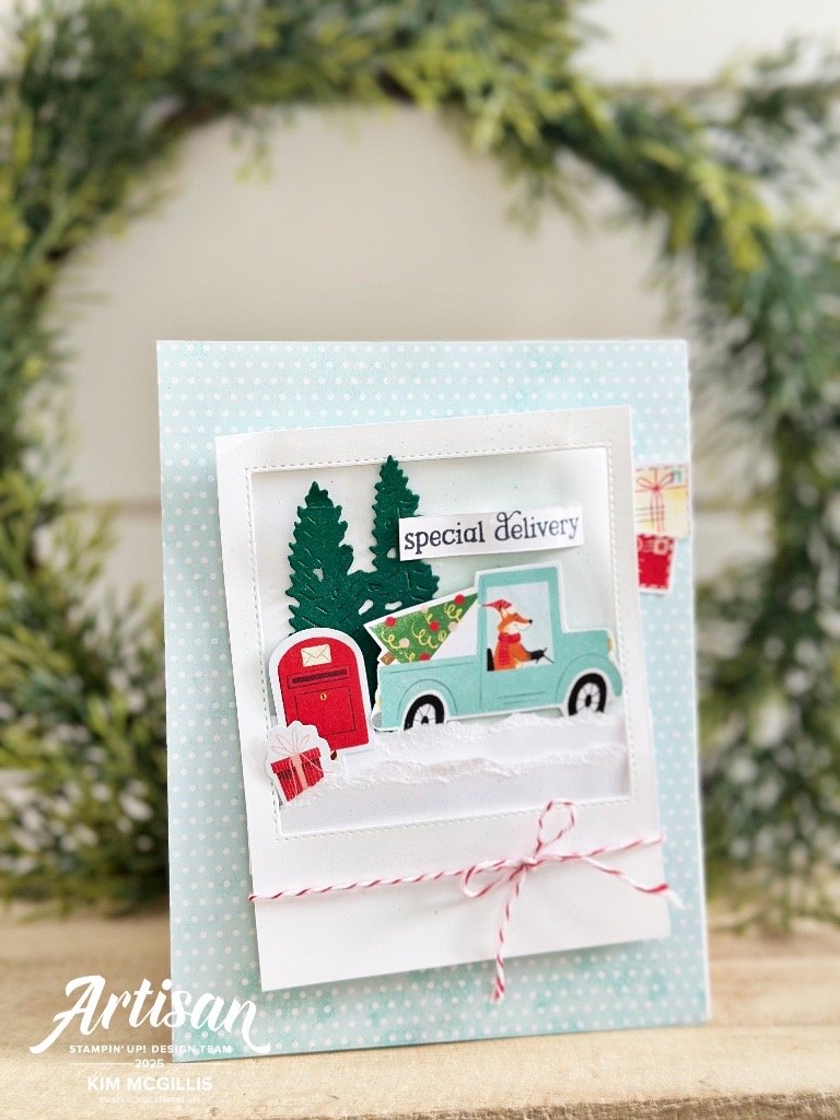 Stampin’ Up! North Pole Delivery Polaroid Card