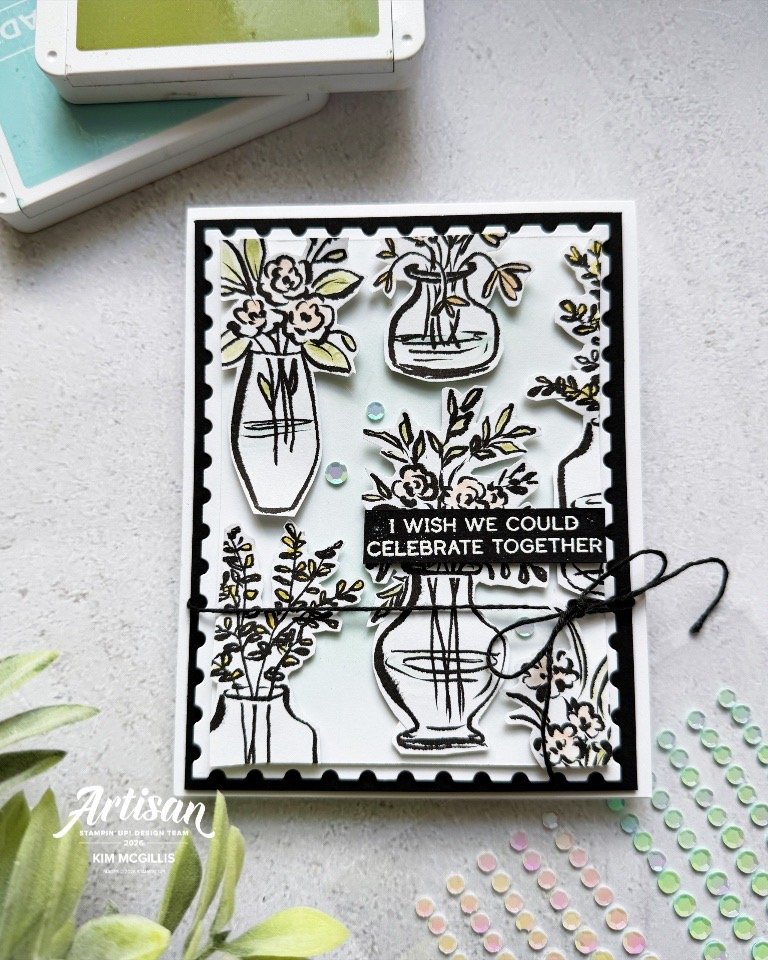 Artisan Sketch Garden DSP + A Little Fussy Cutting Joy