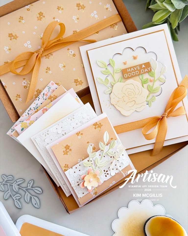 Stampin’Up! Golden Glow Stationery Set